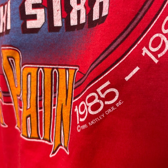 Vintage 1985 Motley Crüe Theatre of Pain Tee - Picture 5 of 5